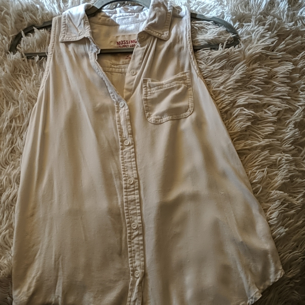 Button up tank top